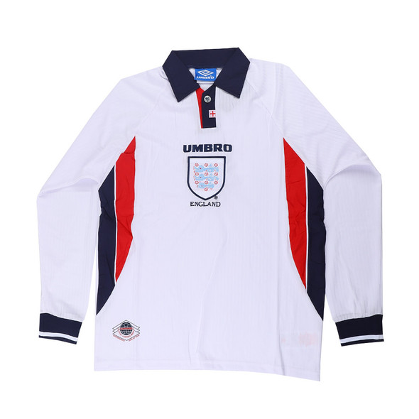 England 1998 Men's Home Retro Long Sleeve Shirt