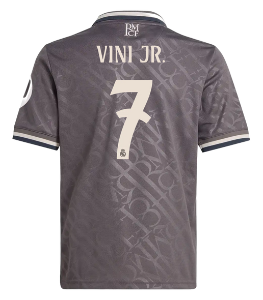 VINI JR #7 Real Madrid 24/25 Kid's Third Shirt and Shorts