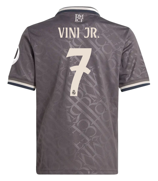 VINI JR #7 Real Madrid 24/25 Kid's Third Shirt and Shorts