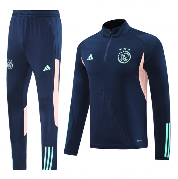Ajax 24/25 Men's Navy Long Zip Tracksuit