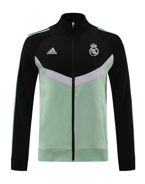 Real Madrid 24/25 Men's Black-Green Long Zip Jacket