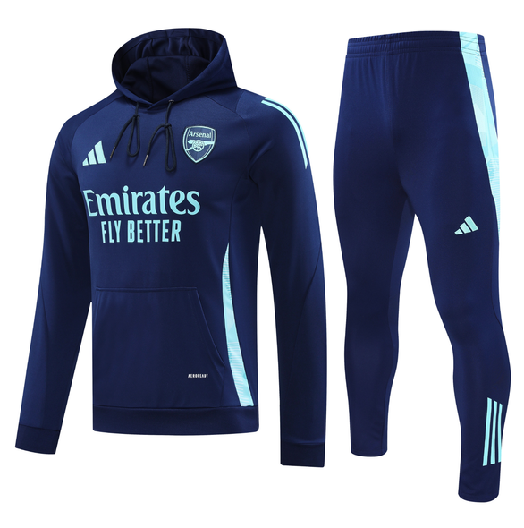 Arsenal 24/25 Men's Navy Hoodie Tracksuit