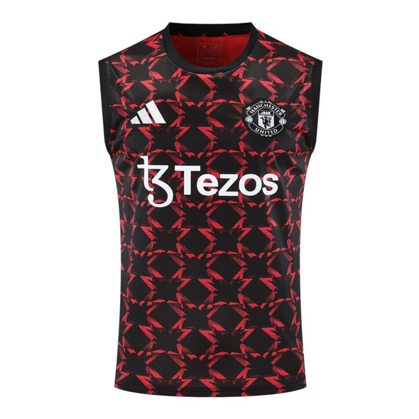 Manchester United 24/25 Men's Red-Black Pre-Match Tank Top