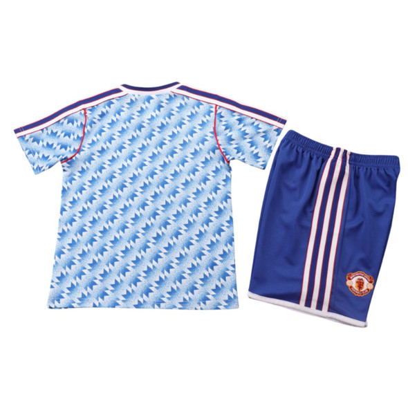 Manchester United 90/92 Kid's Away Retro Mini-Kit
