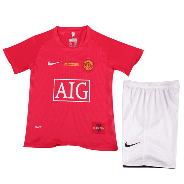 Manchester United 07/08 Kid's Home Retro Mini-Kit UCL Edition