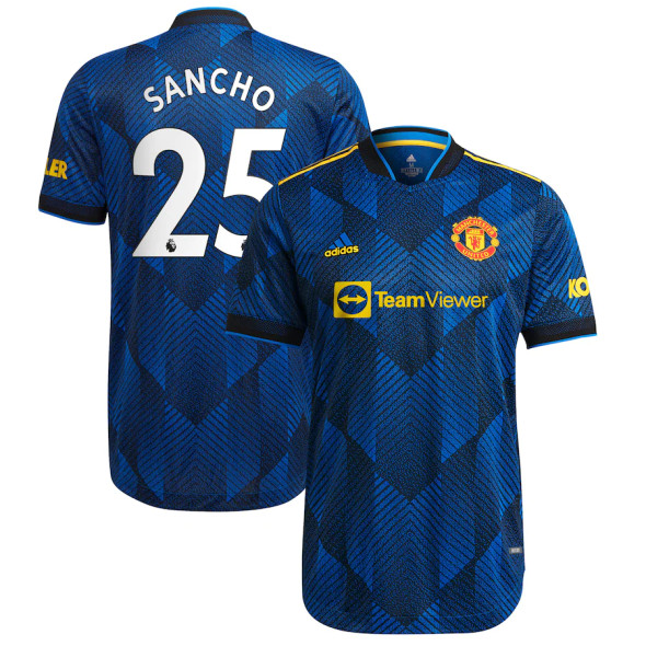 SANCHO #25 Men's 21/22 Authentic Manchester United Third Shirt