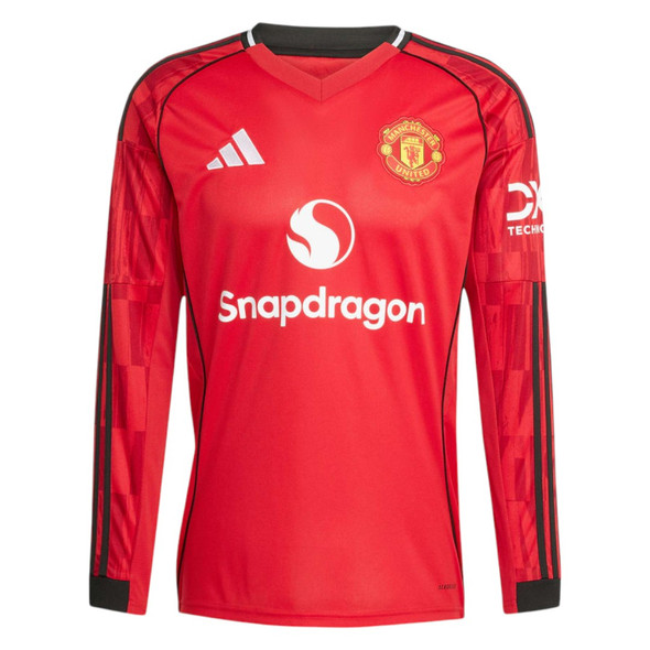 Manchester United 25/26 Men's Home Long Sleeve Shirt