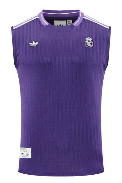 Real Madrid 25/26 Men's Purple Terrace Icon Tank Top