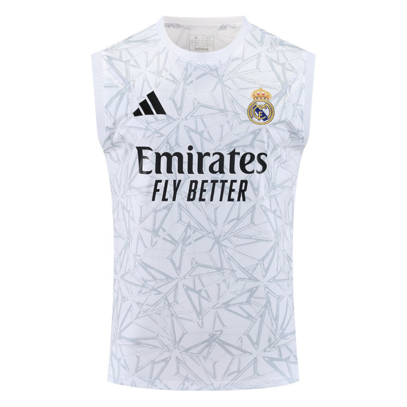 Real Madrid 25/26 Men's Gray Pre-Match Tank Top