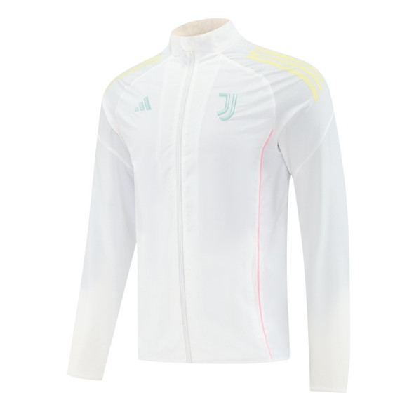 Juventus 25/26 Men's White Long Zip Windbreaker