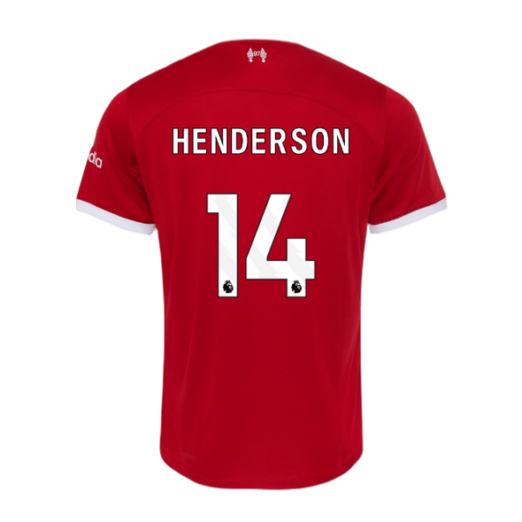 HENDERSON #14 Liverpool 23/24 Authentic Men's Home Shirt - PL Font
