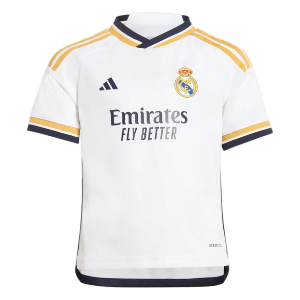 Real Madrid 23/24 Kid's Home Shirt and Shorts