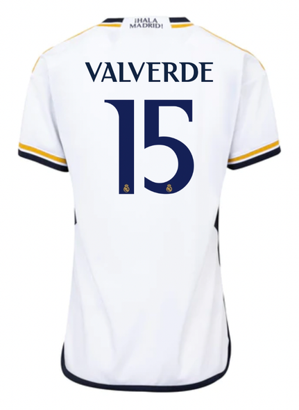 VALVERDE #15 Real Madrid 23/24 Women's Home Shirt