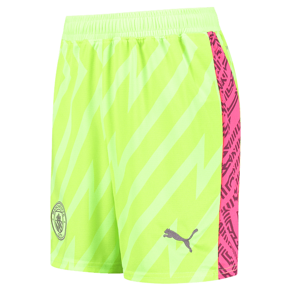 Manchester City 23/24 Men's Neon Yellow Goalkeeper Long Sleeve Shirt