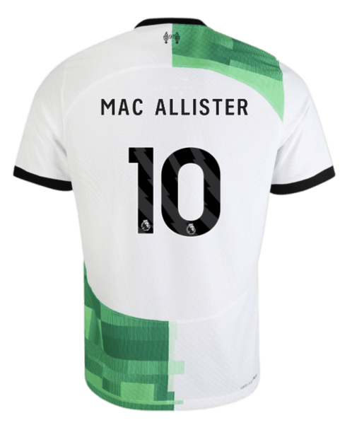 MAC ALLISTER #10 Liverpool 23/24 Authentic Men's Away Shirt - PL Font