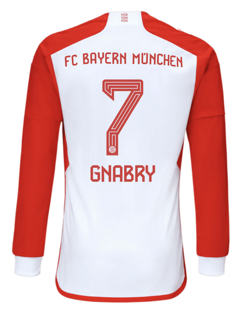 GNABRY #7 Bayern Munich 23/24 Men's Home Long Sleeve Shirt