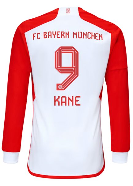 KANE #9 Bayern Munich 23/24 Men's Home Long Sleeve Shirt