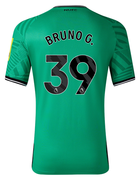 BRUNO G. #39 Newcastle United 23/24 Stadium Men's Away Shirt - PL Font