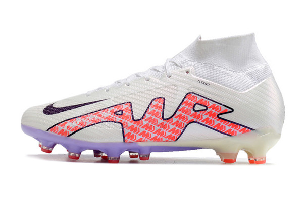 Nike Air Zoom Mercurial Superfly 9 Elite AG Football Boots - White/Purple/Red