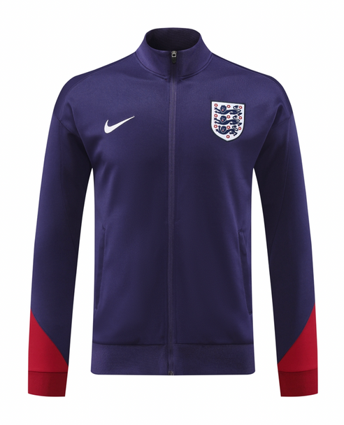 England 2024 Men's Navy Long Zip Jacket
