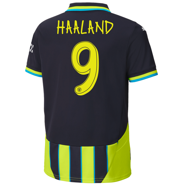 HAALAND #9 Manchester City 24/25 Kid's Away Shirt and Shorts - Man City Font