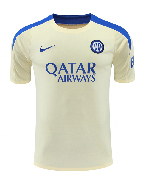 Inter Milan 24/25 Men's Light Yellow Training Shirt