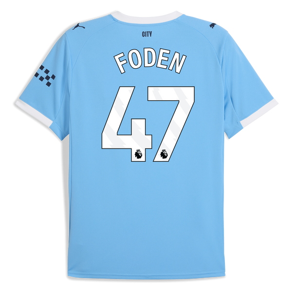 FODEN #47 Manchester City 25/26 Stadium Men's Home Shirt - PL Font