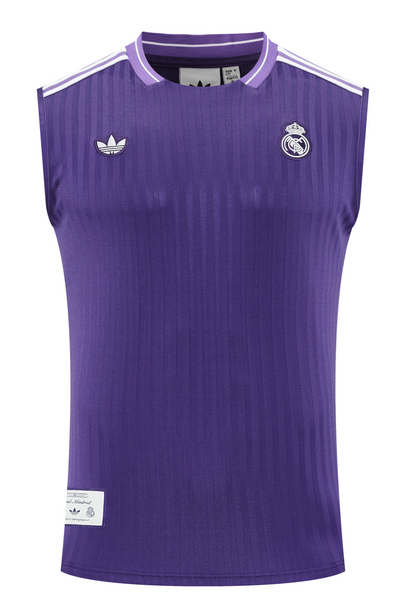 Real Madrid 25/26 Men's Purple Terrace Icon Tank Top