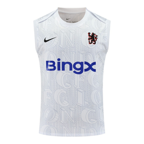 Chelsea 25/26 Men's White Pre-Match Tank Top