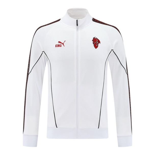 AC Milan 25/26 Men's White Long Zip Jacket