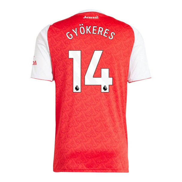 GYÖKERES #14 Arsenal 25/26 Stadium Men's Home Shirt - PL Font