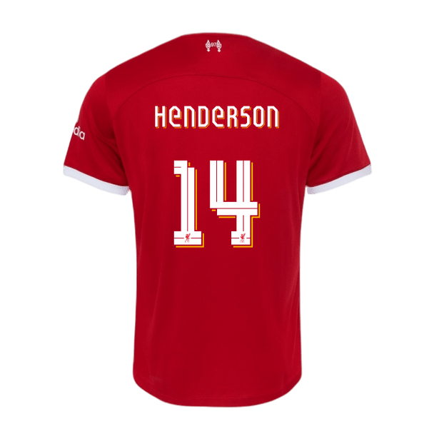 HENDERSON #14 Liverpool 23/24 Authentic Men's Home Shirt - LFC Font