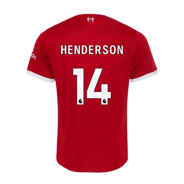 HENDERSON #14 Liverpool 23/24 Authentic Men's Home Shirt - PL Font