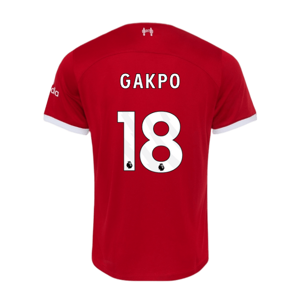 GAKPO #18 Liverpool 23/24 Authentic Men's Home Shirt - PL Font