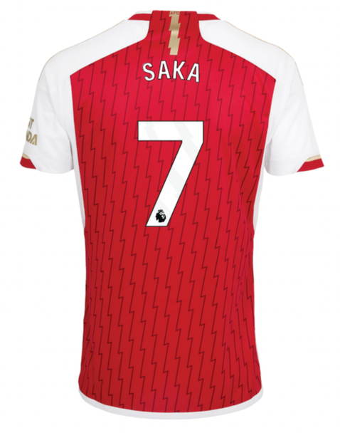 SAKA #7 Arsenal 23/24 Stadium Men's Home Shirt - PL Font