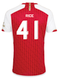 RICE #41 Arsenal 23/24 Authentic Men's Home Shirt - Arsenal Font