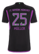 MÜLLER #25 Bayern Munich 23/24 Stadium Men's Away Shirt