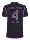 DE LIGT #4 Bayern Munich 23/24 Authentic Men's Away Shirt