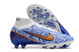 Nike Air Zoom Mercurial Superfly 9 Elite AG Football Boots - Blue/White