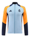 Real Madrid 24/25 Men's Light Blue Long Zip Jacket