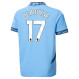 DE BRUYNE #17 Manchester City 24/25 Kid's Home Shirt and Shorts - PL Font