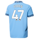 FODEN #47 Manchester City 24/25 Kid's Home Shirt and Shorts - PL Font