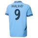 HAALAND #9 Manchester City 24/25 Kid's Home Shirt and Shorts - Man City Font