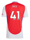 RICE #41 Arsenal 24/25 Stadium Men's Home Shirt - PL Font