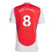 ØDEGAARD #8 Arsenal 24/25 Stadium Men's Home Shirt - PL Font