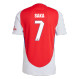 SAKA #7 Arsenal 24/25 Authentic Men's Home Shirt - Arsenal Font