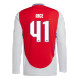 RICE #41 Arsenal 24/25 Men's Home Long Sleeve Shirt - Arsenal Font