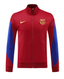 Barcelona 24/25 Men's Red Long Zip Jacket