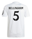 BELLINGHAM #5 Real Madrid 24/25 Authentic Men's Home Shirt