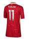 M.SALAH #11 Liverpool 24/25 Kid's Home Shirt and Shorts - PL Font